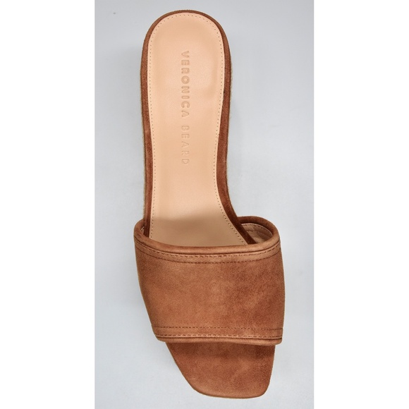 NEW VERONICA BEARD GABLE HAZELWOOD SUEDE ESPADRILLE PLATFORM WEDGE SANDAL. SZ 8M - Picture 9 of 10